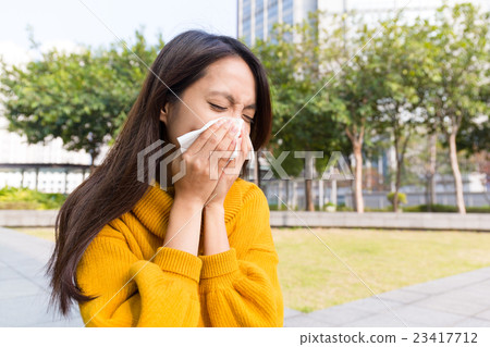 Woman runny nose 23417712