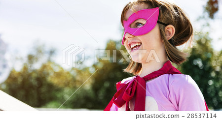 Little Girl Super Hero Concept 28537114