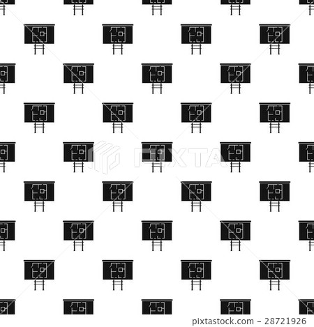 Stand with house project pattern, simple style 28721926