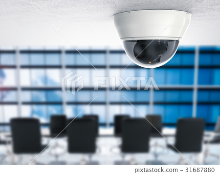 3d rendering security camera or cctv camera 31687880