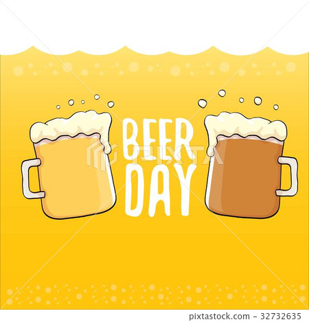 happy beer day vector graphic poster. 32732635