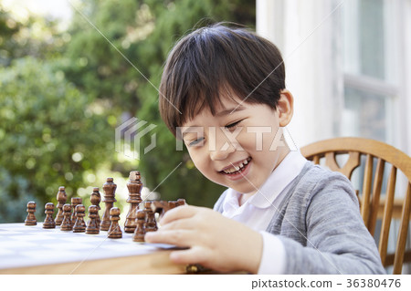 Children, boys, chess 36380476