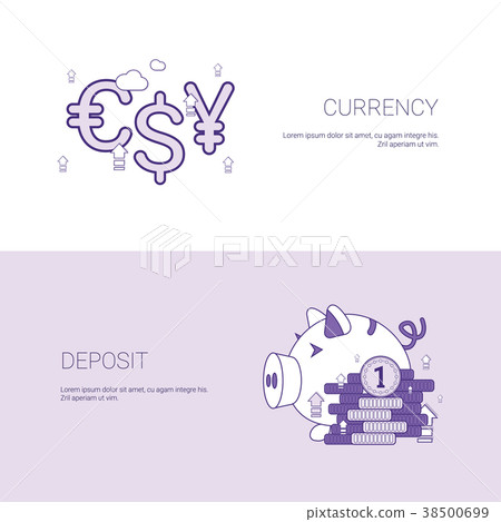 Currency And Deposit Finance Concept Template Web 38500699