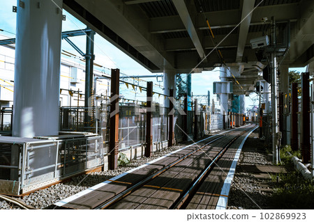 Elevated railway construction around Higashimurayama Station, Tokyo 2023.05 c-3 Light tone 102869923