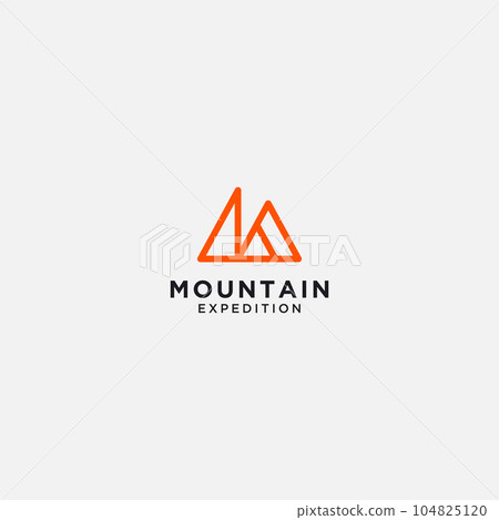 adventure and mountain minimalist letter K logo vector 104825120