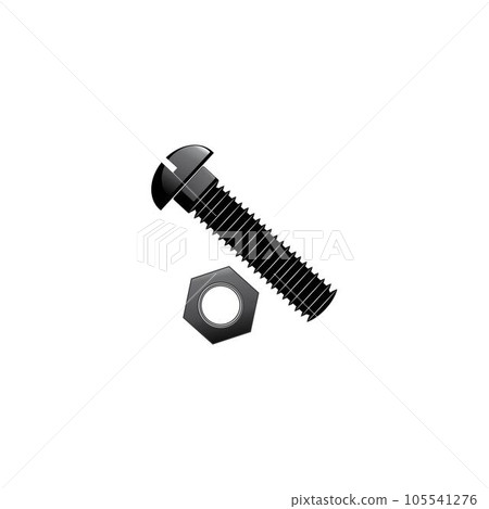 nuts and bolts icon logo vector design template 105541276