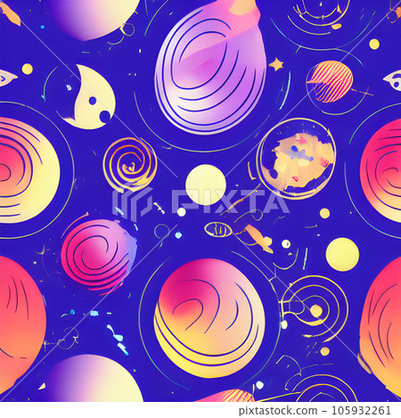 galaxy space draw random background, nebula light sky, abstract element pattern design 105932261