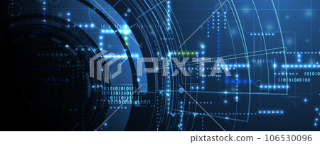 Technology abstract futuristic background for internet business. Big data concept. 106530096