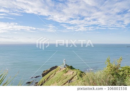 Niigata, Cape Kakuda Lighthouse and Sea of Japan 106801538