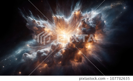 Supernova explosion AI generated image 107782635