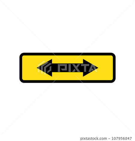 road sign icon vector 107956847