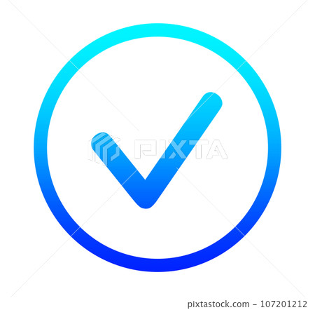 blue gradient check mark 107201212