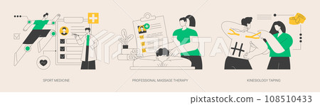 Sport healthcare abstract concept vector illustrations. 108510433