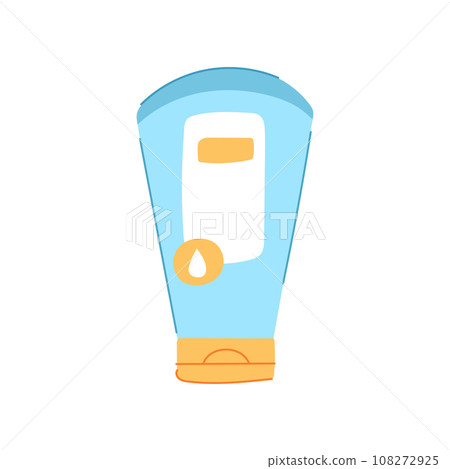 pampering dry skin cream cartoon vector illustration 108272925