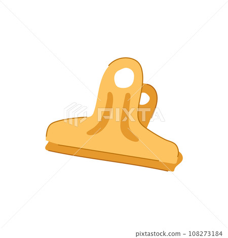 stationery binder clip cartoon vector illustration 108273184