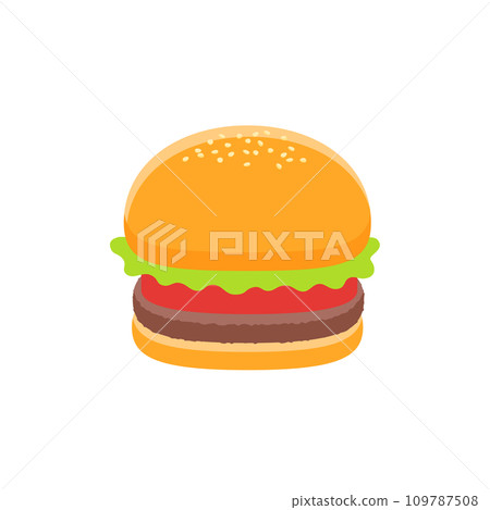 simple hamburger illustration 109787508