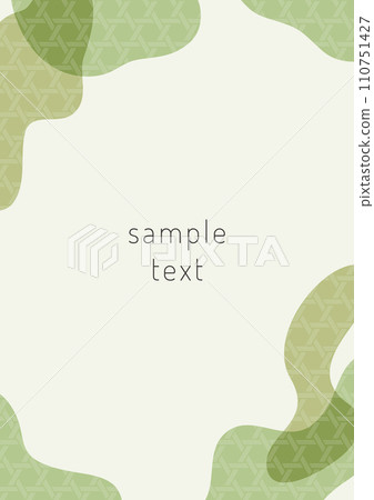 Japanese pattern frame / background material 110751427