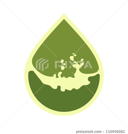 Oil drop icon, can be used for logo and brand name, vector illustration 110956082