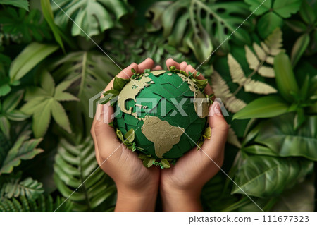 Eco conscious branding companies promoting their commitment to the planet in marketing materials 111677323