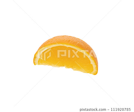 Orange slice isolated on white background Clipping Path 111920785