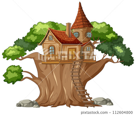 Enchanted Treehouse in a Serene Forest 112604800