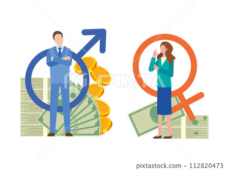 Wage gap between men and women 112820473