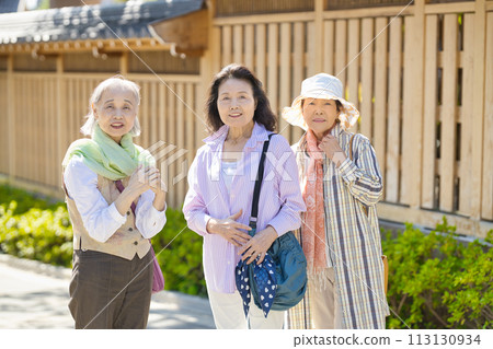 Senior women who enjoy sightseeing 113130934