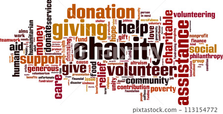 Charity word cloud 113154772