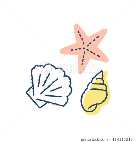 Seashell and starfish 114115215