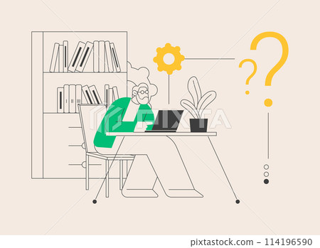 Low-technical communication abstract concept vector illustration. 114196590