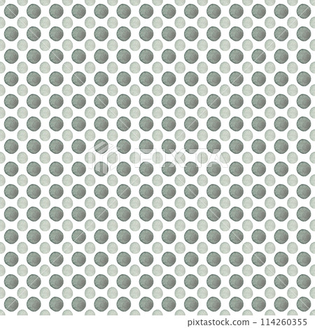 Green circles. Seamless polka dot background. Soft design. Modern creative pattern. Simple watercolor texture. Abstract print 114260355