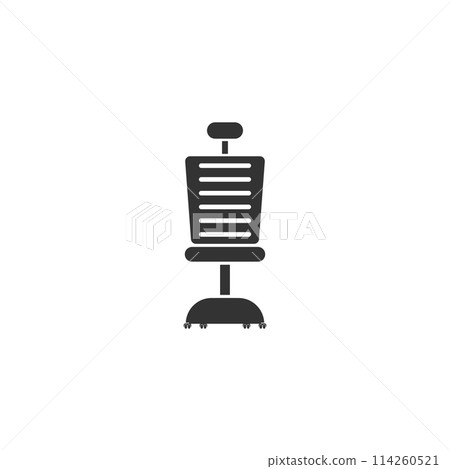 Office chair icon flat 114260521