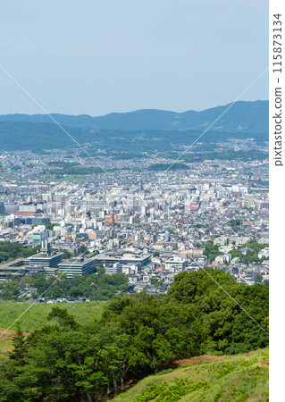 從奈良縣若草山看奈良市的風景 115873134