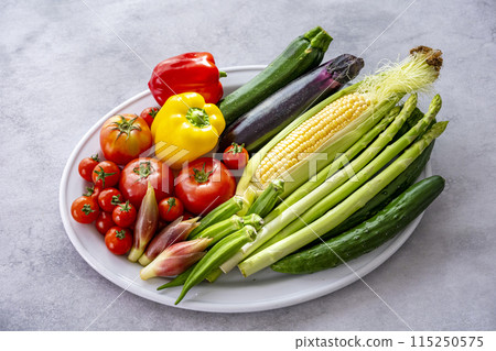 Colorful vegetables Vegetable set 115250575