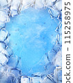 3D Freezing ice cube background 115258975