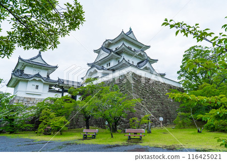 Iga Ueno Castle after the rains of the rainy season in Mie Prefecture 116425021