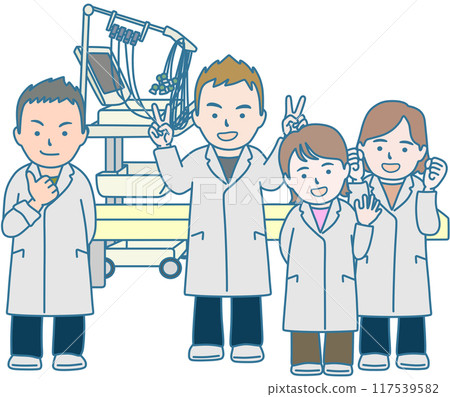 clinical laboratory staff 117539582