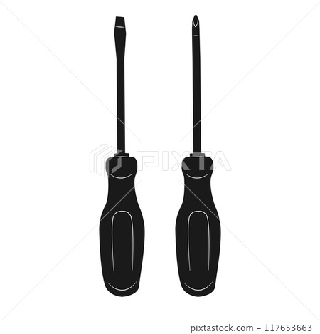 Flat head and Cross Head Screwdriver 117653663