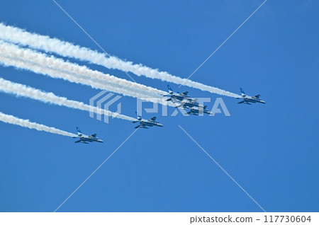 Naha base Blue Impulse aerobatic flight 117730604