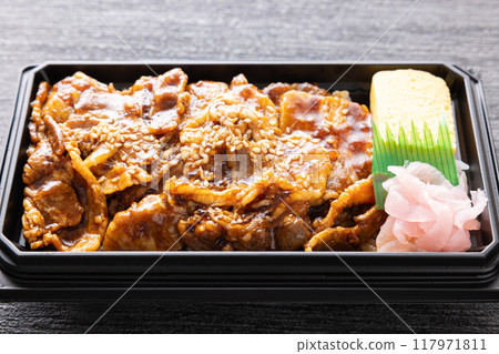 Delicious Iberian pork yakiniku bento 117971811