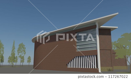 3D illustration of building project 117267022