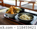 Tendon and udon set 118459421