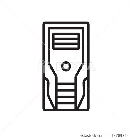 pc case icon vector 118709864