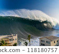 Image of a giant tsunami 118180757