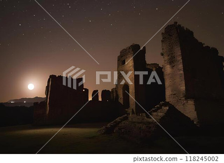 Ancient ruins reflect captivating shadows.AI Generated 118245002