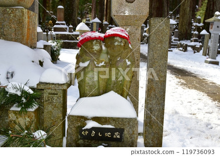 Koyasan: The Friendly Jizo Statue at the Inner Sanctuary 119736093