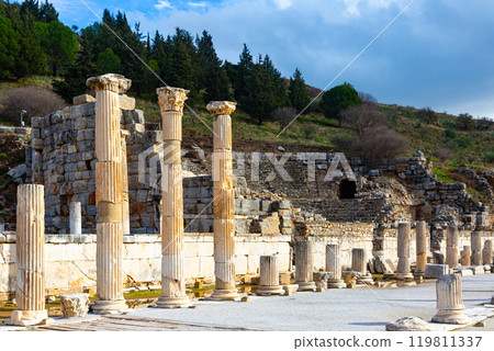 Odeon theater and Upper Agora in the Efesus 119811337