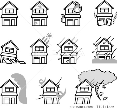 Housing icon set 119141826