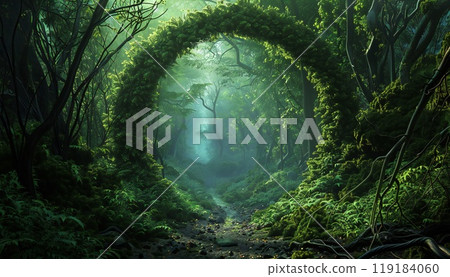 Mystical forest portal 119184060