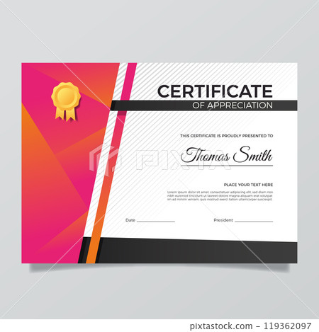 Elegant certificate template 119362097